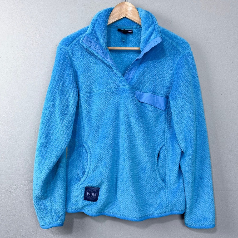 Patagonia Re-Tool Snap-T Pullover Fleece Womens M Blue 2016 World Surf Leage